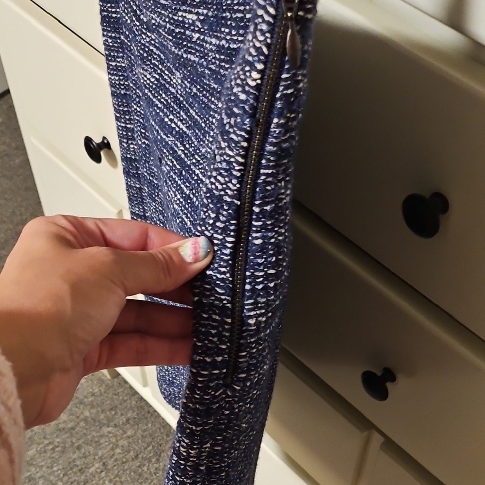 Banana Republic Navy Tweed Pencil Skirt - Picture 4 of 4